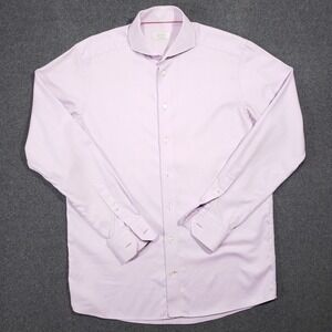 Eton Dress Shirt Mens 16 41‎ Light Purple Contemporary Fit Twill Long Sleeve